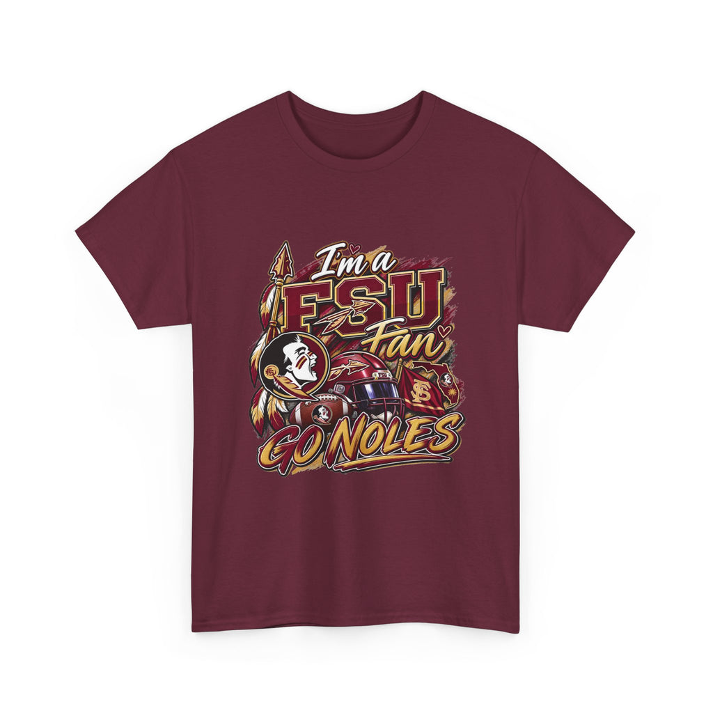 FSU Fan Tee – "I'm a FS U Fan Go Noles" Florida State Seminoles Graphic T-Shirt