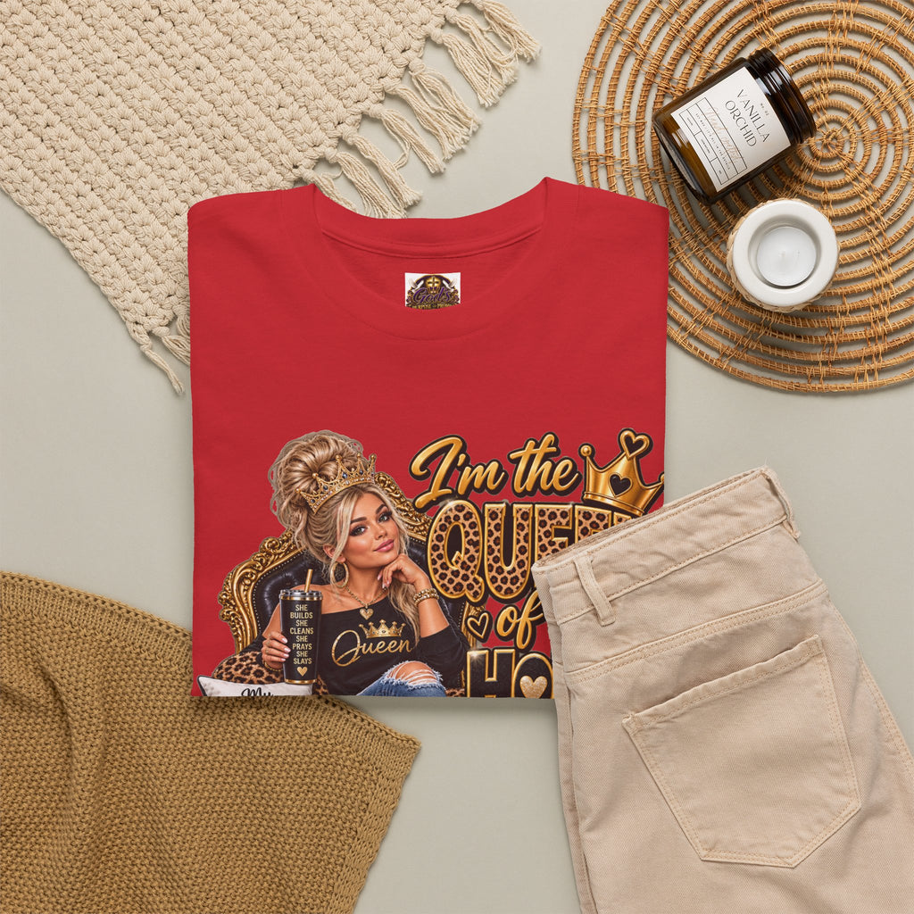Queen of My House T-Shirt — Funny Leopard Mom Tee