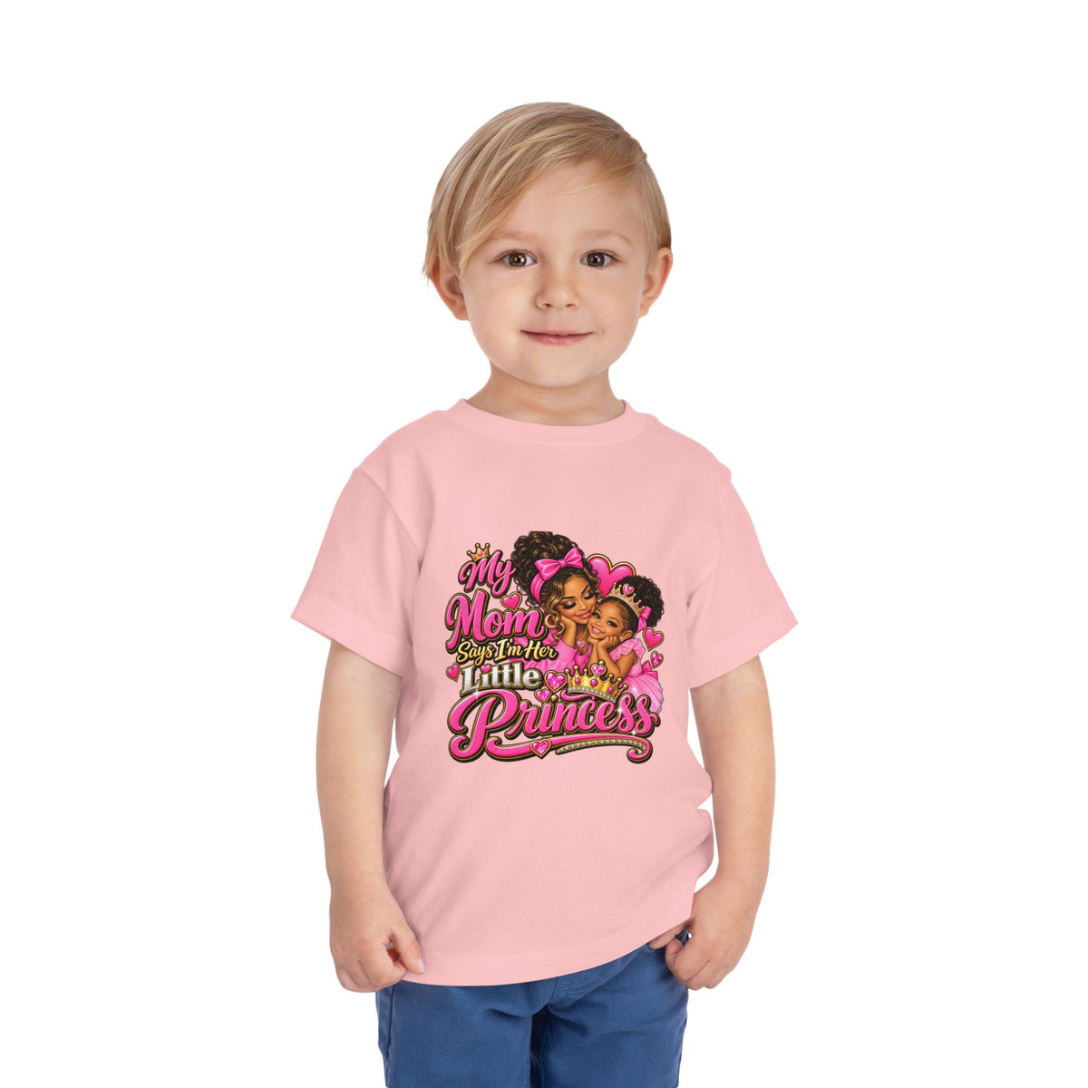 Toddler Tee — “My Mom Calls Me Her Little Princess” Cute Pink Princess Graphic