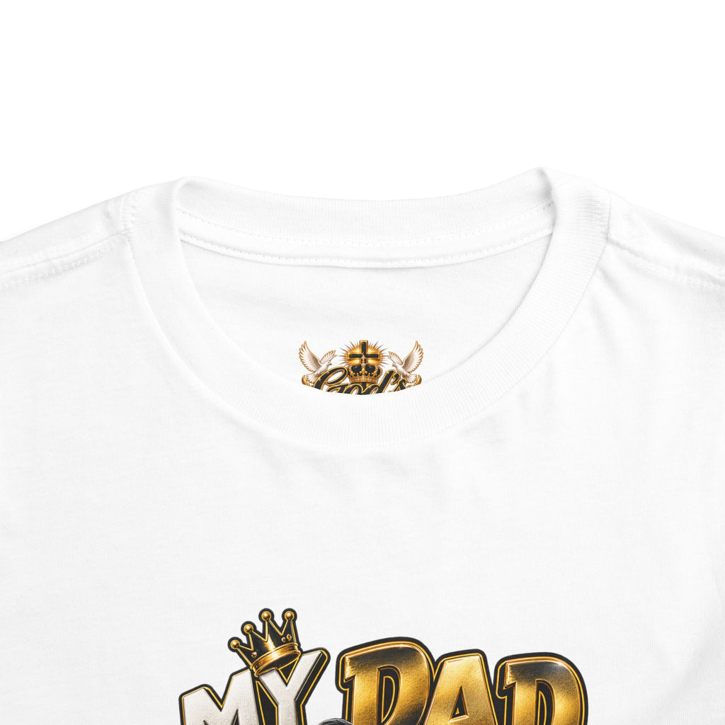 Toddler Tee — "My Dad Is My Hero" Firefighter Design